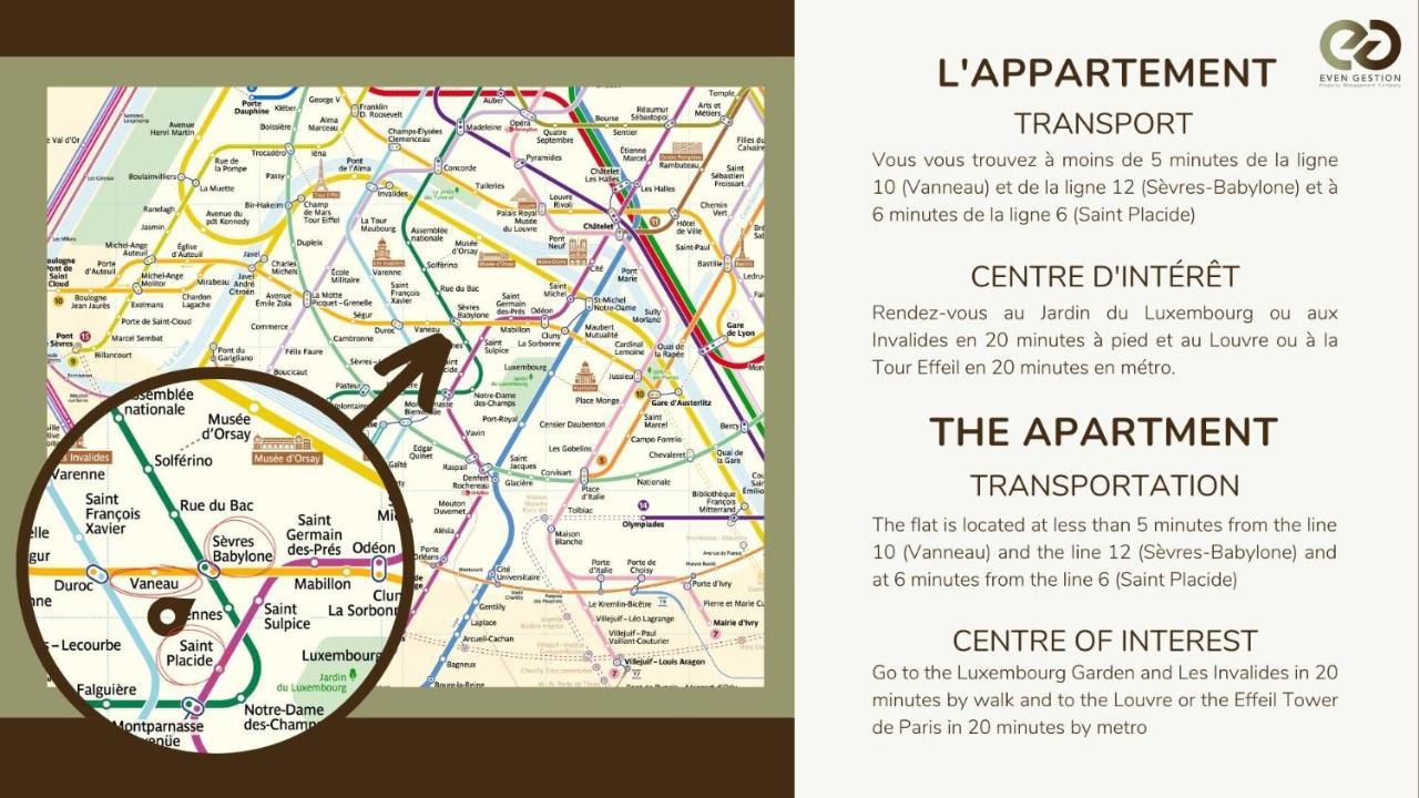 Appartement 0#appart 2pers#jardin Luxembourg#necker *